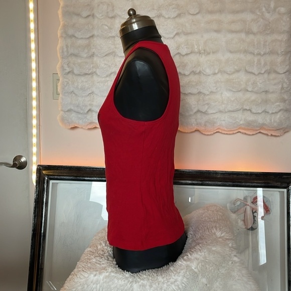 GUESS Women's Red Tank Top - Picture 3 of 7